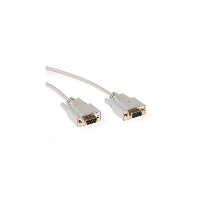 Кабел ACT, RS232 женско - RS232 женско, 1.8 м, 9 pin, Бял - AK2315 - 1