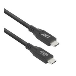 Кабел ACT USB-C към USB-C, 1 м, USB4 20Gbps, 240W, 8K - AC7421 - 1