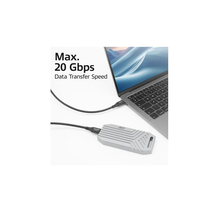 Кабел ACT, USB-C към USB-C, 2 м, USB4 20Gbps 240W, черен - AC7422 - 4
