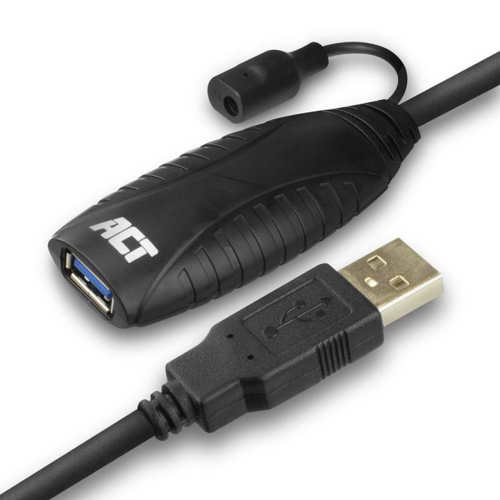 Кабел ACT AC6110, USB-A мъжко - USB-A женско, 10 м - AC6110 - 4