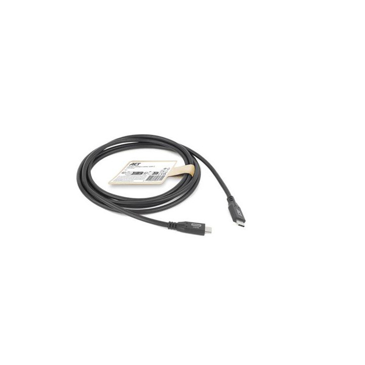Кабел ACT USB-C към USB-C, 0.5 м, USB4 20Gbps, 240W, 8K, черен - AC7420 - 5