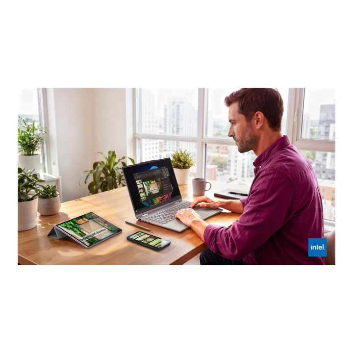 Лаптоп Lenovo ThinkBook 14 2-in1 G6 IPL, 14" WUXGA touch, Intel Core Ultra 7 355, 32GB RAM, 1TB SSD - 22AR002HBM - 15