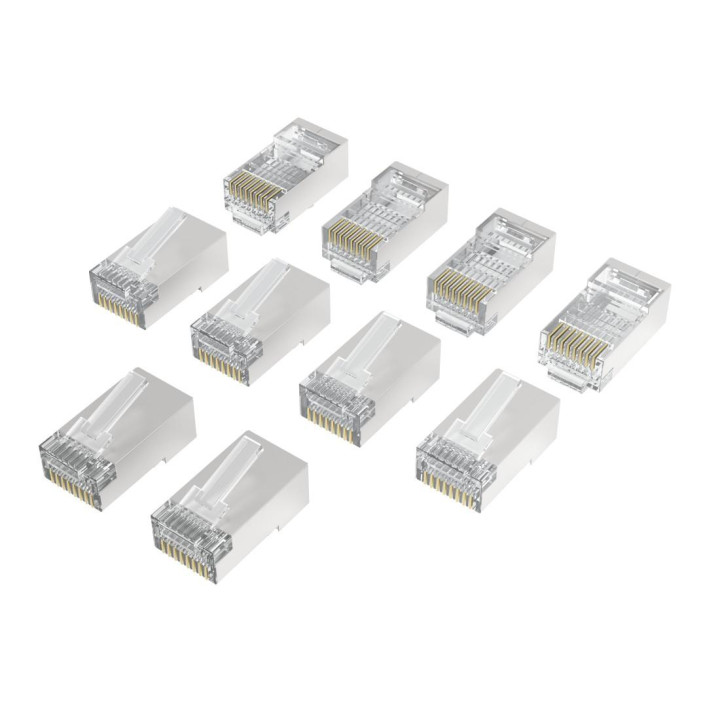 RJ45 накрайник HAMA Essential, CAT 6a, 10 Gbit/s, екраниран, 10 бр. - HAMA-200772 - 2