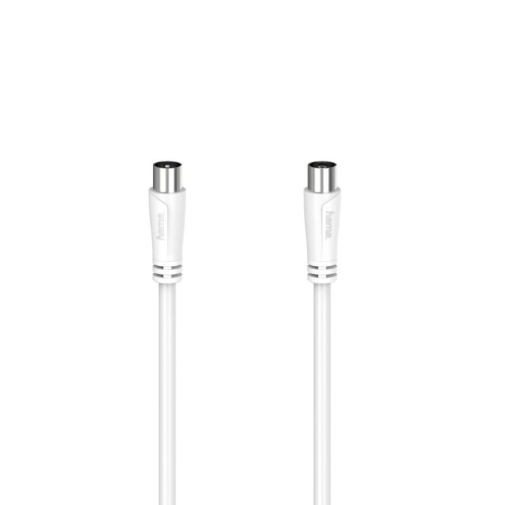 Коаксиален антенен кабел HAMA, 3 м, RF мъжко - RF женско, 75 Ω, двойно екраниран, 90 dB - HAMA-205046 - 1
