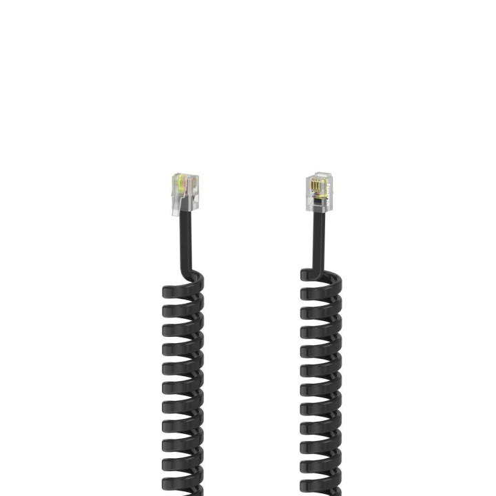 Телефонен кабел HAMA Essential, 4p4c модулен, RJ-10, 1.5 м - HAMA-201150 - 1