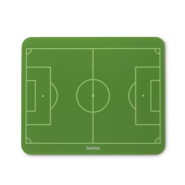 Подложка за мишка HAMA Football, текстилна, зелена, антиплъзгаща основа - HAMA-126899 - 1