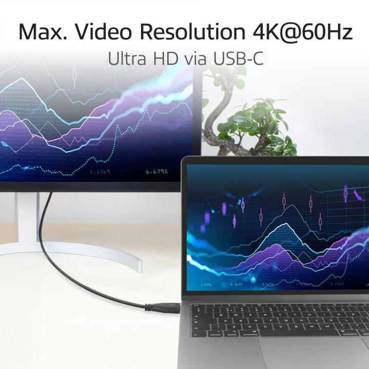 Кабел ACT USB-C към USB-C, 10Gbps, 60W, 1 м, прав и ъглов на 90° конектор, черен - AC7471 - 4