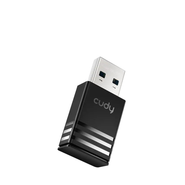 Безжичен адаптер Cudy WU900, Wi-Fi 6 AX900, 2.4 GHz/5 GHz, USB 2.0, вградена антена, WPA/WPA2 - CUDY-WU900 - 3
