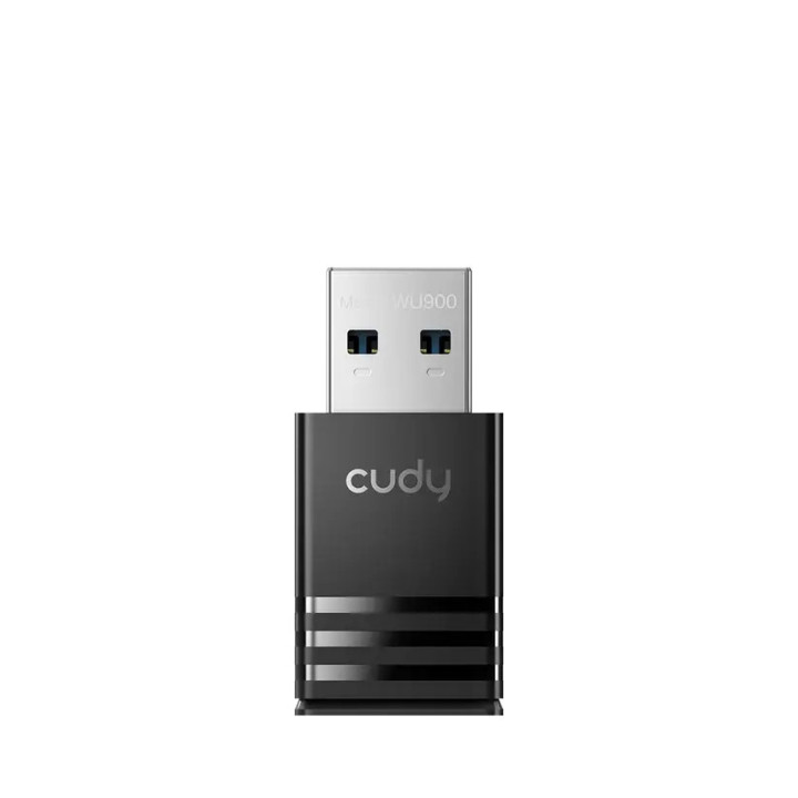 Безжичен адаптер Cudy WU900, Wi-Fi 6 AX900, 2.4 GHz/5 GHz, USB 2.0, вградена антена, WPA/WPA2 - CUDY-WU900 - 4
