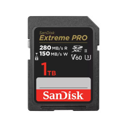 SD карта SanDisk Extreme Pro, 1TB SDXC UHS-II Class 10 U3 V60 280MB/s - SDSDXEP-1T00-GN4IN - 1