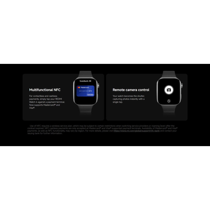Смарт часовник Xiaomi REDMI Watch 6 NFC, Obsidian Black - BHR0956GL - 21