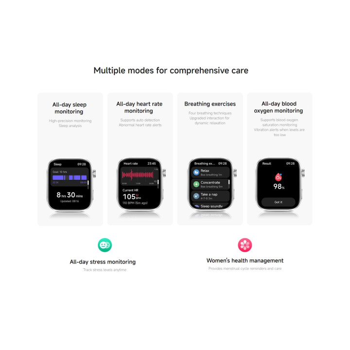 Смарт часовник Xiaomi REDMI Watch 6 NFC, Obsidian Black - BHR0956GL - 27