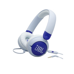 Детски слушалки JBL JR320, on-ear, жични, 3.5mm жак, вграден микрофон, ограничаване на звука, синьо - JBLJR320BLU - 1