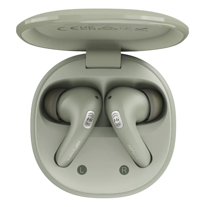 Слушалки HiFuture FlyBuds 4 AI Matcha Green, In-ear, Bluetooth 5.4, ANC, IPX5 - 6972576182890 - 3