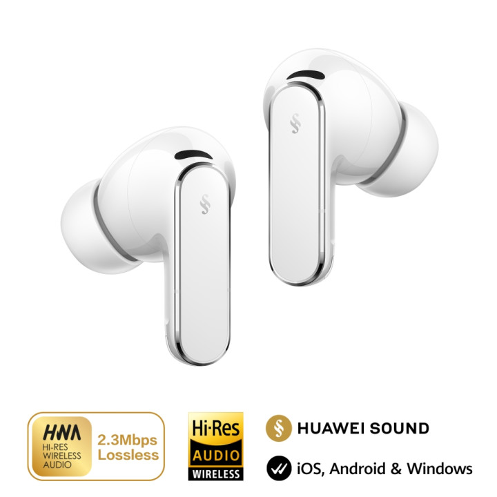 Слушалки Huawei FreeBuds Pro 5 SAXT100, In-ear, Bluetooth 6.0, ANC, IP57, бели - 6942103171574 - 6