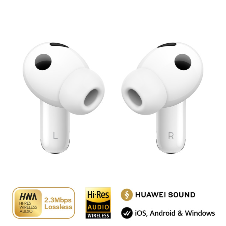 Слушалки Huawei FreeBuds Pro 5 SAXT100, In-ear, Bluetooth 6.0, ANC, IP57, бели - 6942103171574 - 7