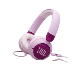 Слушалки JBL JR320, детски, on-ear, кабелни, 3.5mm, вграден микрофон, лилави - JBLJR320PUR - 1