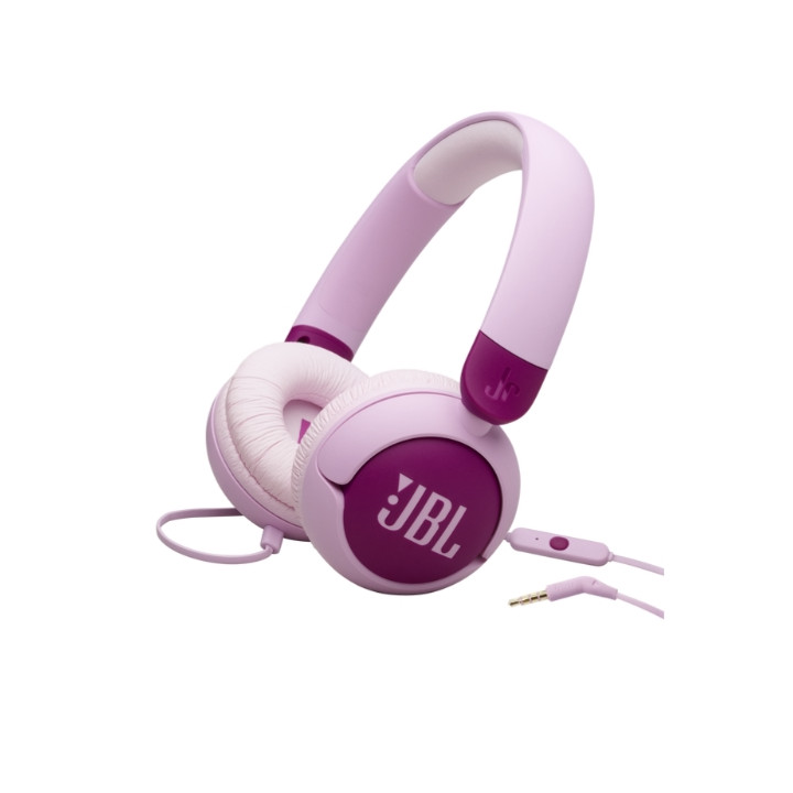 Слушалки JBL JR320, детски, on-ear, кабелни, 3.5mm, вграден микрофон, лилави - JBLJR320PUR - 1