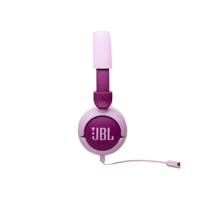 Слушалки JBL JR320, детски, on-ear, кабелни, 3.5mm, вграден микрофон, лилави - JBLJR320PUR - 3