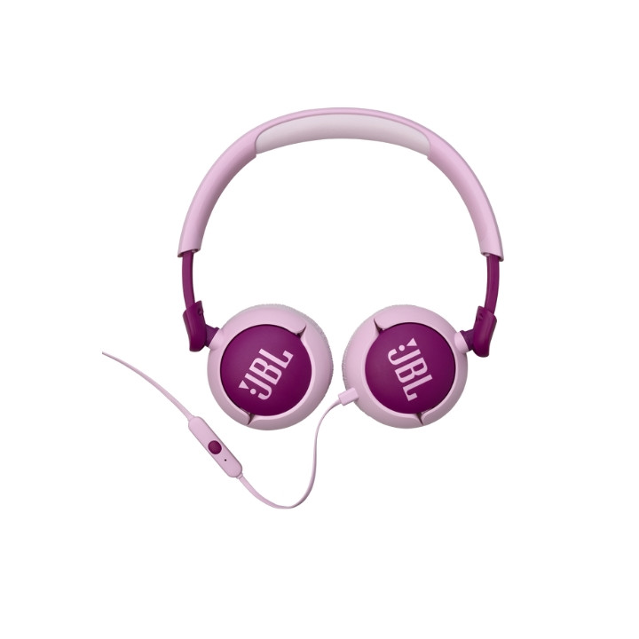 Слушалки JBL JR320, детски, on-ear, кабелни, 3.5mm, вграден микрофон, лилави - JBLJR320PUR - 4