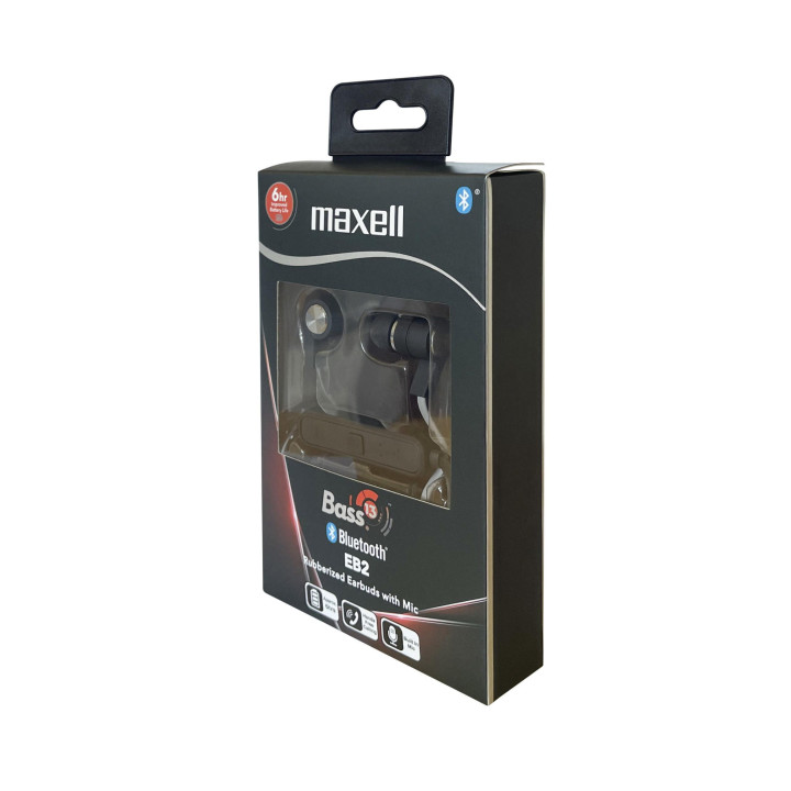 Слушалки Maxell BASS 13 B13-EB2, тапи, Bluetooth 5.1, микрофон, 8 h работа - ML-AH-B13-EB2 - 4