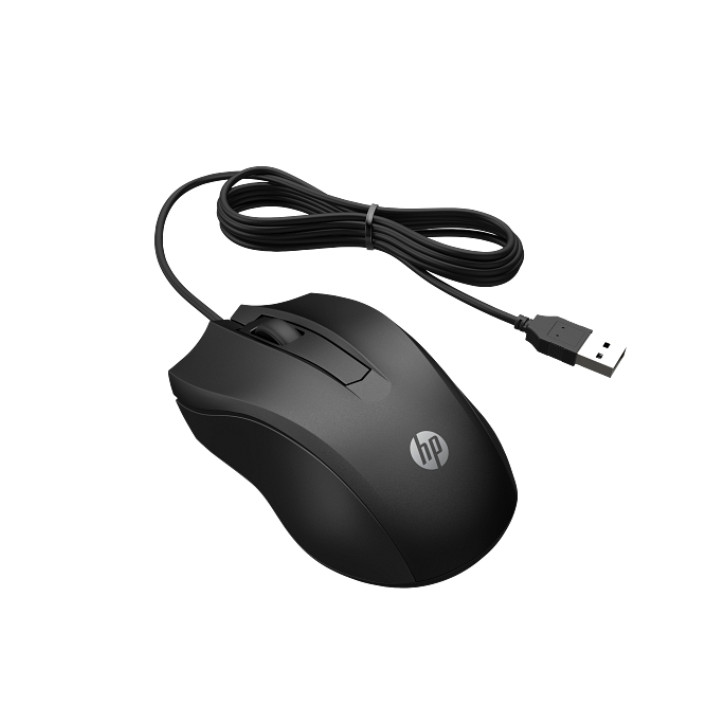 Мишка HP 105, жична, оптичен сензор 1600 DPI, USB-A, 3 бутона - 822M9UT - 2
