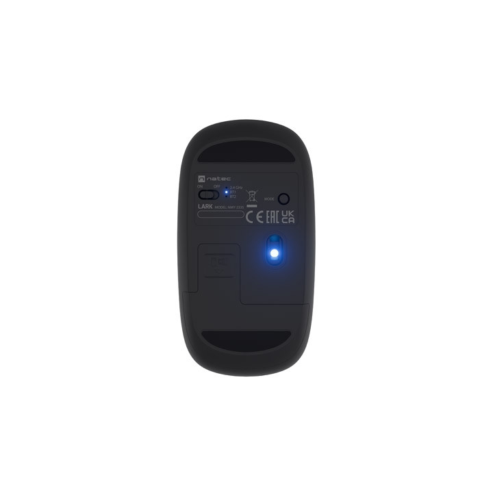 Мишка Natec Lark, безжична, 4000 DPI, Bluetooth 5.0, безшумна, сива - NMY-2335 - 7