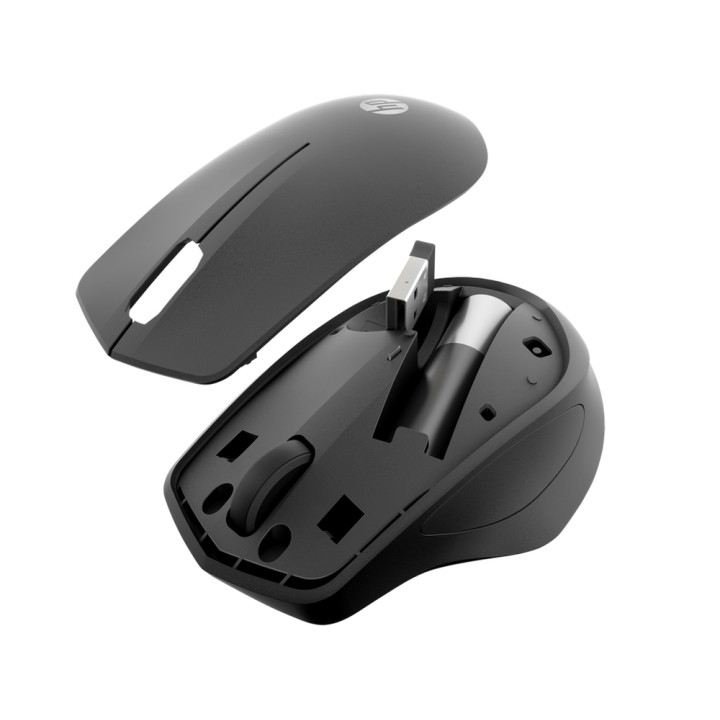 Мишка HP 280 Silent, безжична, 1600 DPI, оптичен сензор, 3 бутона - 19U64AA - 2