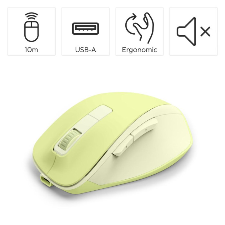 Безжична мишка HAMA WM-500 Recharge, оптичен сензор, 6 бутона, 800/1200/1600 DPI, безшумна - HAMA-173084 - 3