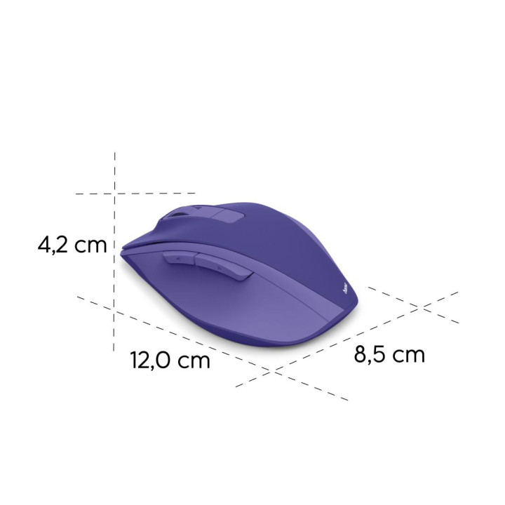 Безжична мишка HAMA WM-500 Recharge, оптична, 6 бутона, 800/1200/1600 DPI, безшумна - HAMA-173083 - 4