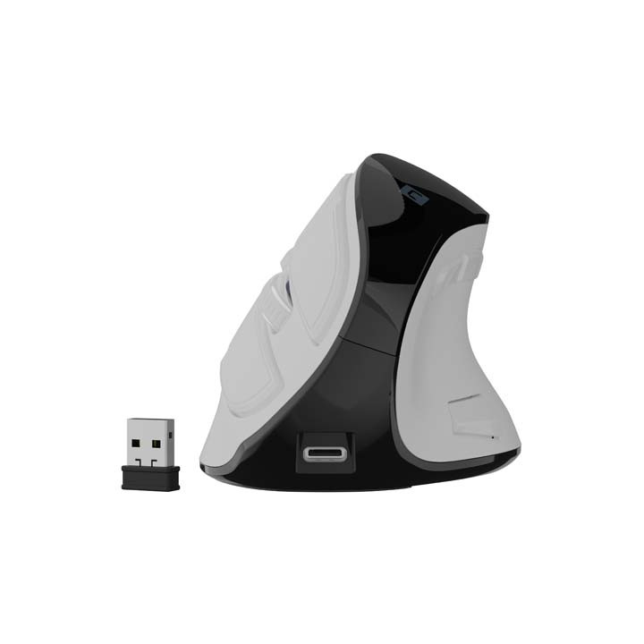 Вертикална мишка Natec Euphonie Vertical Mouse PRO, безжична, Bluetooth 5.0, 4000DPI, 5 програмируеми бутона - NMY-2378 - 9