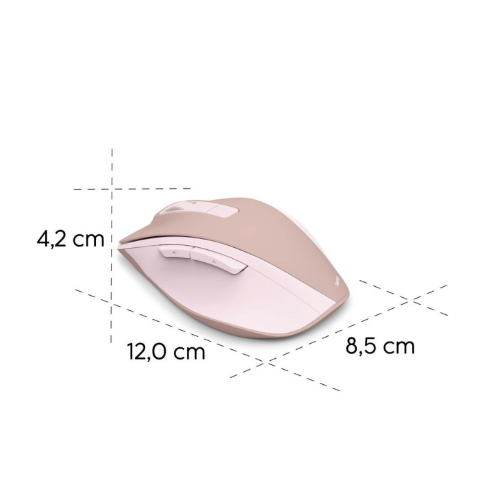 Безжична мишка HAMA WM-500 Recharge, оптична, 800/1200/1600 DPI, 6 бутона, безшумна - HAMA-173085 - 4