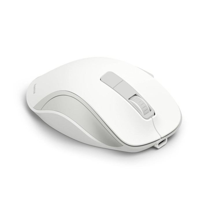 Мишка HAMA WM-500 Recharge, безжична, оптична, 800/1200/1600 DPI, безшумна, бяла - HAMA-173082 - 6
