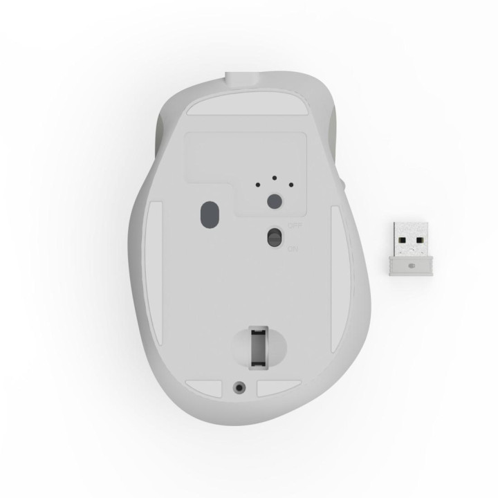 Мишка HAMA WM-500 Recharge, безжична, оптична, 800/1200/1600 DPI, безшумна, бяла - HAMA-173082 - 8