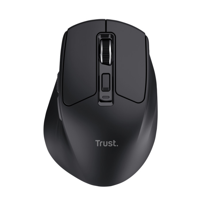 Мишка TRUST Niven Comfort, безжична, Wireless/Bluetooth, 800-3200 DPI, 7 бутона, черна - 26021 - 1
