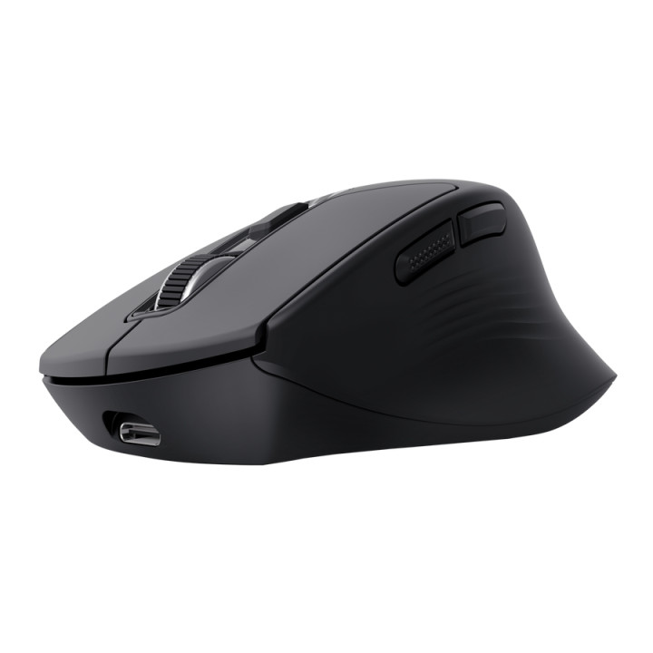 Мишка TRUST Niven Comfort, безжична, Wireless/Bluetooth, 800-3200 DPI, 7 бутона, черна - 26021 - 2