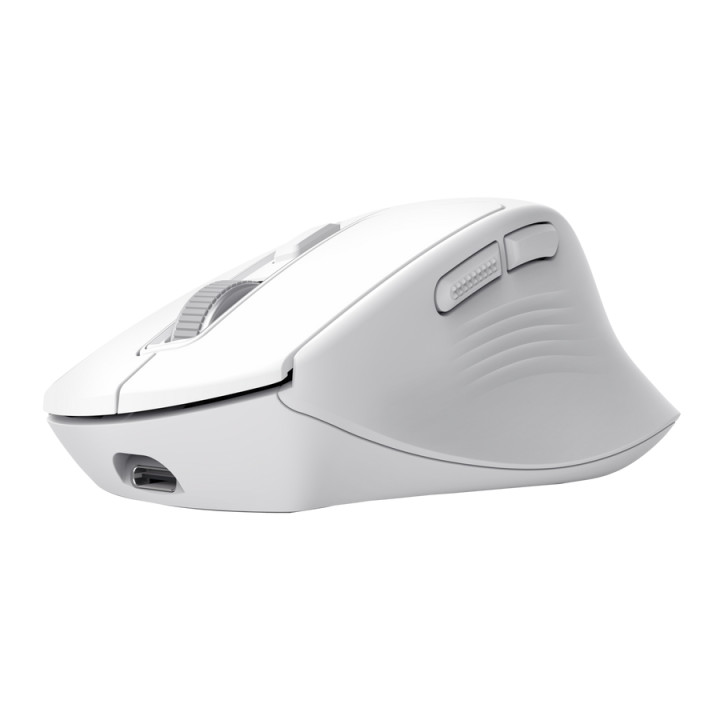 Мишка TRUST Niven Comfort Multi-Wireless, безжична, 800-3200 DPI, оптичен сензор, 7 бутона, бяла - 26022 - 2