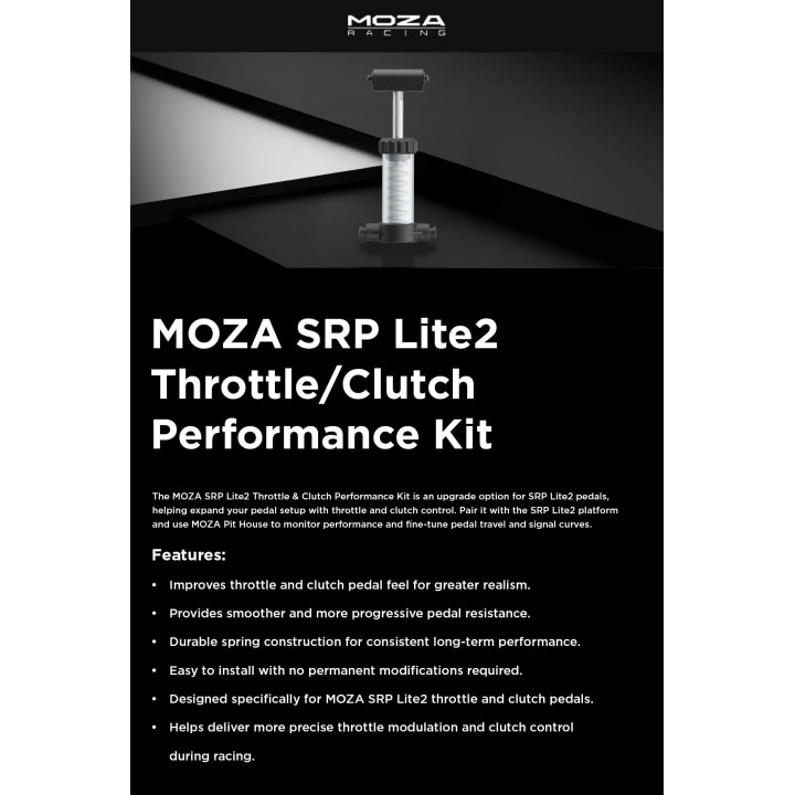 Педали за волан MOZA SRP Lite2 Throttle/Clutch Performance Kit, добавка за SRP Lite2, PC - RS113 - 2