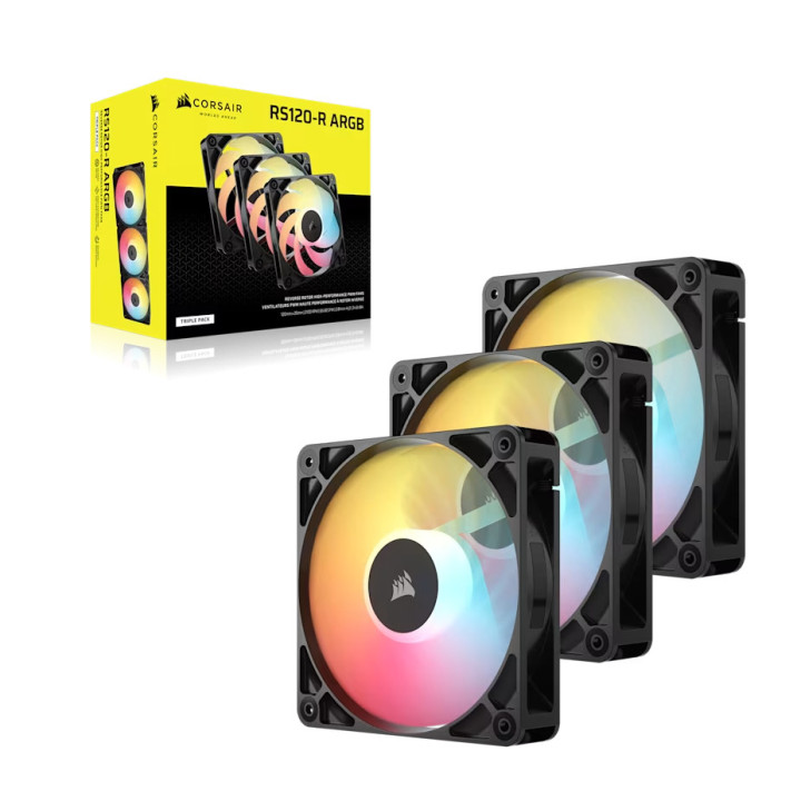 Вентилатори за кутия CORSAIR RS120-R ARGB, 3x120mm, 2100 RPM, PWM - CO-9050196-WW - 8