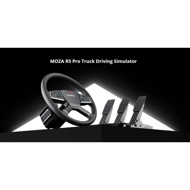Геймърски волан MOZA RACING R5 Pro Truck Driving Simulator Bundle, TSW Truck Wheel, основа R5, PC - RS112 - 2