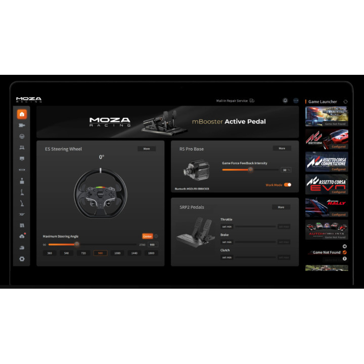Геймърски волан MOZA RACING R5 Pro Truck Driving Simulator Bundle, TSW Truck Wheel, основа R5, PC - RS112 - 5