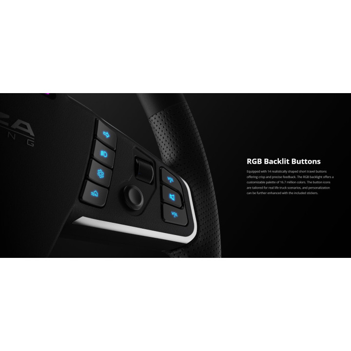 Геймърски волан MOZA RACING R5 Pro Truck Driving Simulator Bundle, TSW Truck Wheel, основа R5, PC - RS112 - 10