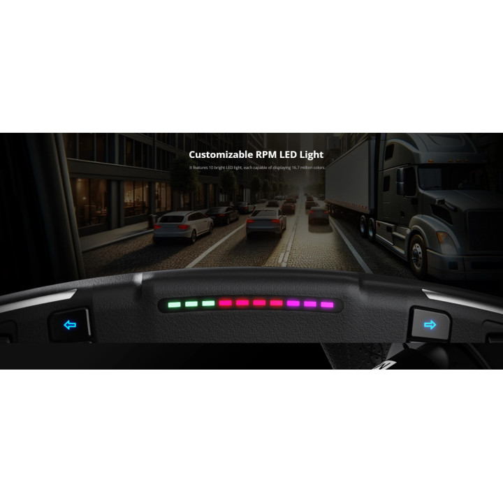 Геймърски волан MOZA RACING R5 Pro Truck Driving Simulator Bundle, TSW Truck Wheel, основа R5, PC - RS112 - 11