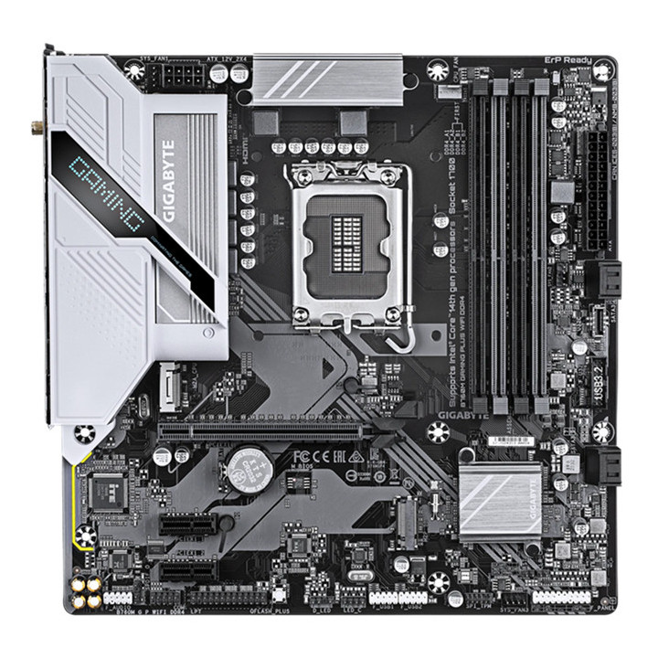 Дънна платка Gigabyte B760M GAMING PLUS WIFI DDR4, LGA1700 - 2