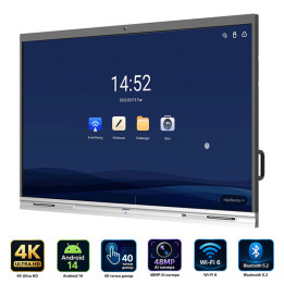 Интерактивен дисплей Dahua LCH65-MC410-B-S2, 65" 4K UHD, Android 14, 40 точки допир - LCH65-MC410-B-S2 - 1