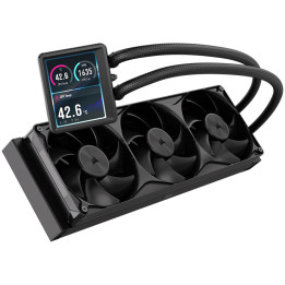 Водно охлаждане за процесор CORSAIR NAUTILUS II 360 RS LCD, 360mm, 3x120mm, Intel/AMD - CW-9061053-WW - 1