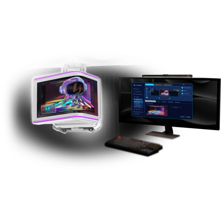 Водно охлаждане за процесор Lian Li HydroShift II OLED Curved 360 UNI FAN P28, 360mm, 3x120mm, Intel/AMD - G89.GHS2OLDC36PB.00 -