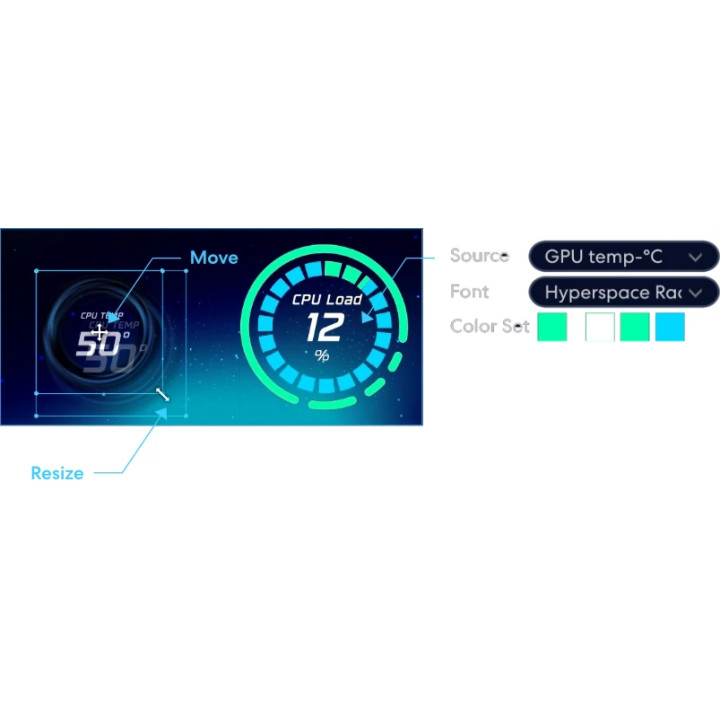 Водно охлаждане за процесор Lian Li HydroShift II OLED Curved 360 UNI FAN P28, 360mm, 3x120mm, Intel/AMD - G89.GHS2OLDC36PB.00 -