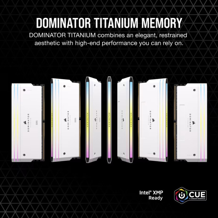 RAM памет CORSAIR DOMINATOR TITANIUM, 64GB (2x32GB) DDR5 6000MT/s, CL30 - CMP64GX5M2B6000Z30W - 2