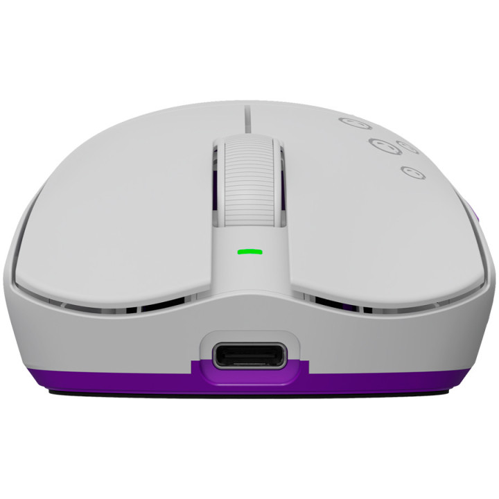 Геймърска мишка LORGAR MSP81W Pro, безжична, PixArt 3950, 30000 DPI, Bluetooth/RF, бяла - LRG-MSP81W-WH - 4